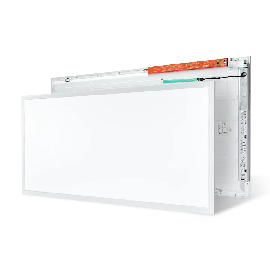 ComiLED 2x4 LED Flat Panel Light With Emergency Battery Backup (2-pack)