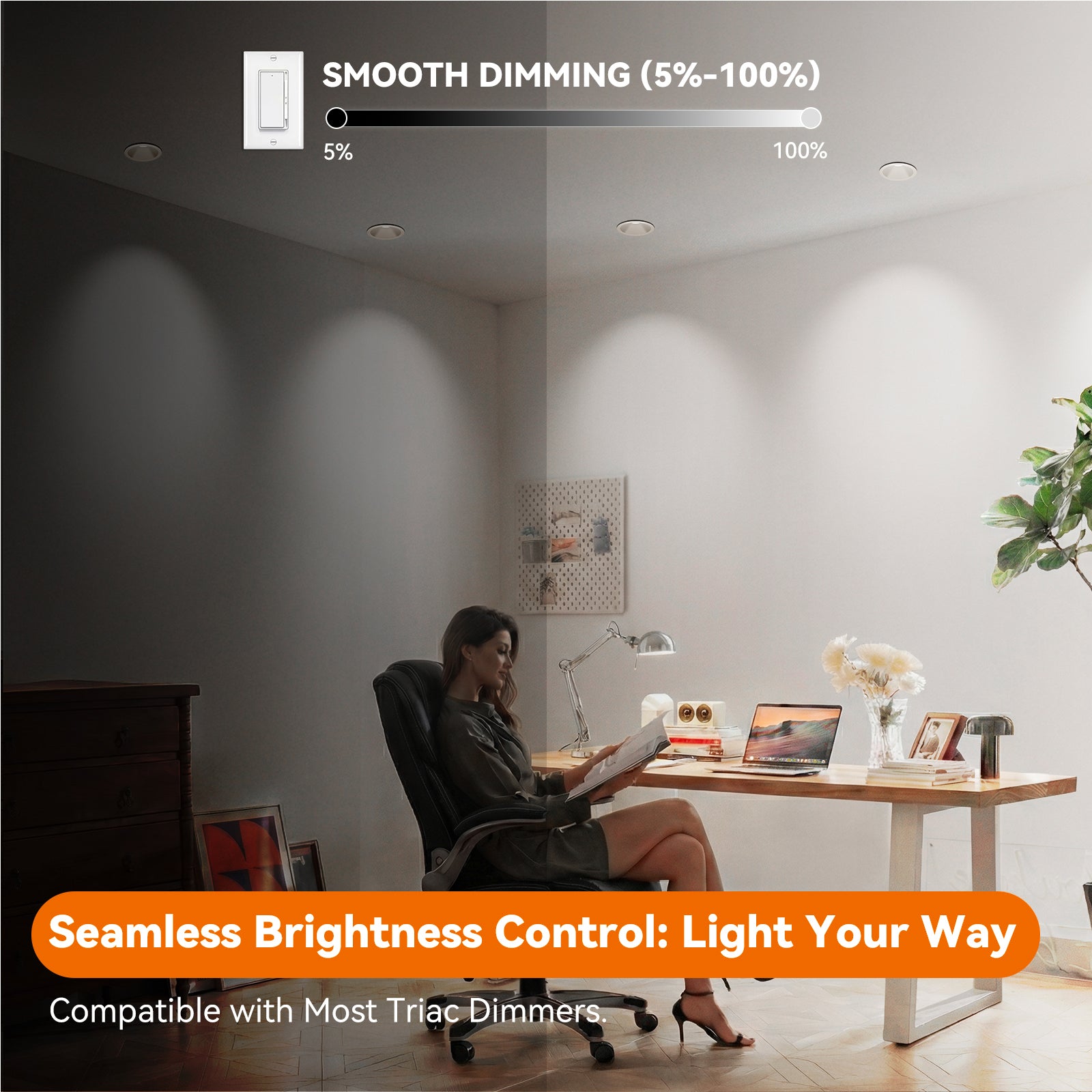 ComiLED 6/12pack White 3 Inch Recessed Lights, Anti-Glare COB Canless Ceiling Spotlight, 5CCT Selectable 2700K-6000K, 130lm/W, RA95 Small Exterior Soffit Lights, 12W, Dimmable, ETL, IP44 Damp Rated