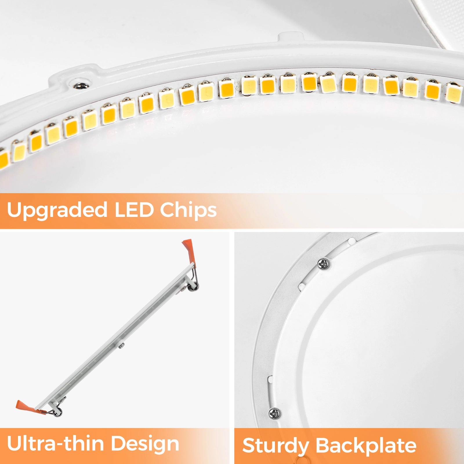 ComiLED 6 Inch White Canless Recessed lighting 12-Pack