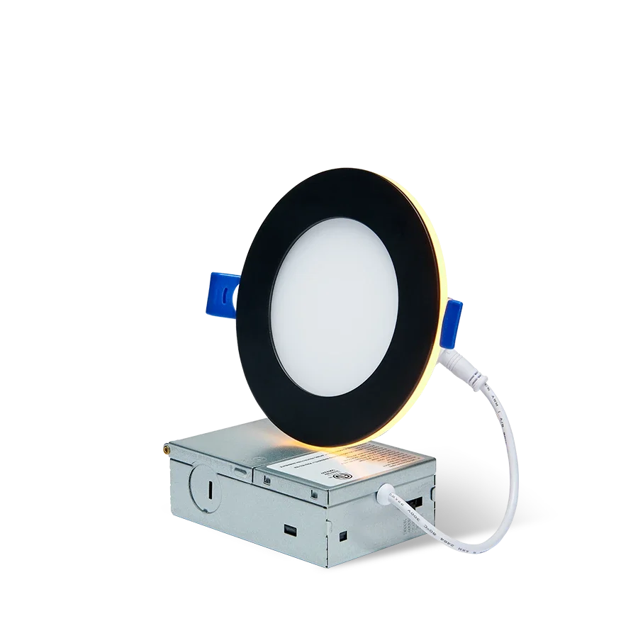 ComiLED x CycevSun 4 Inch Black Recessed Lighting with Night Light