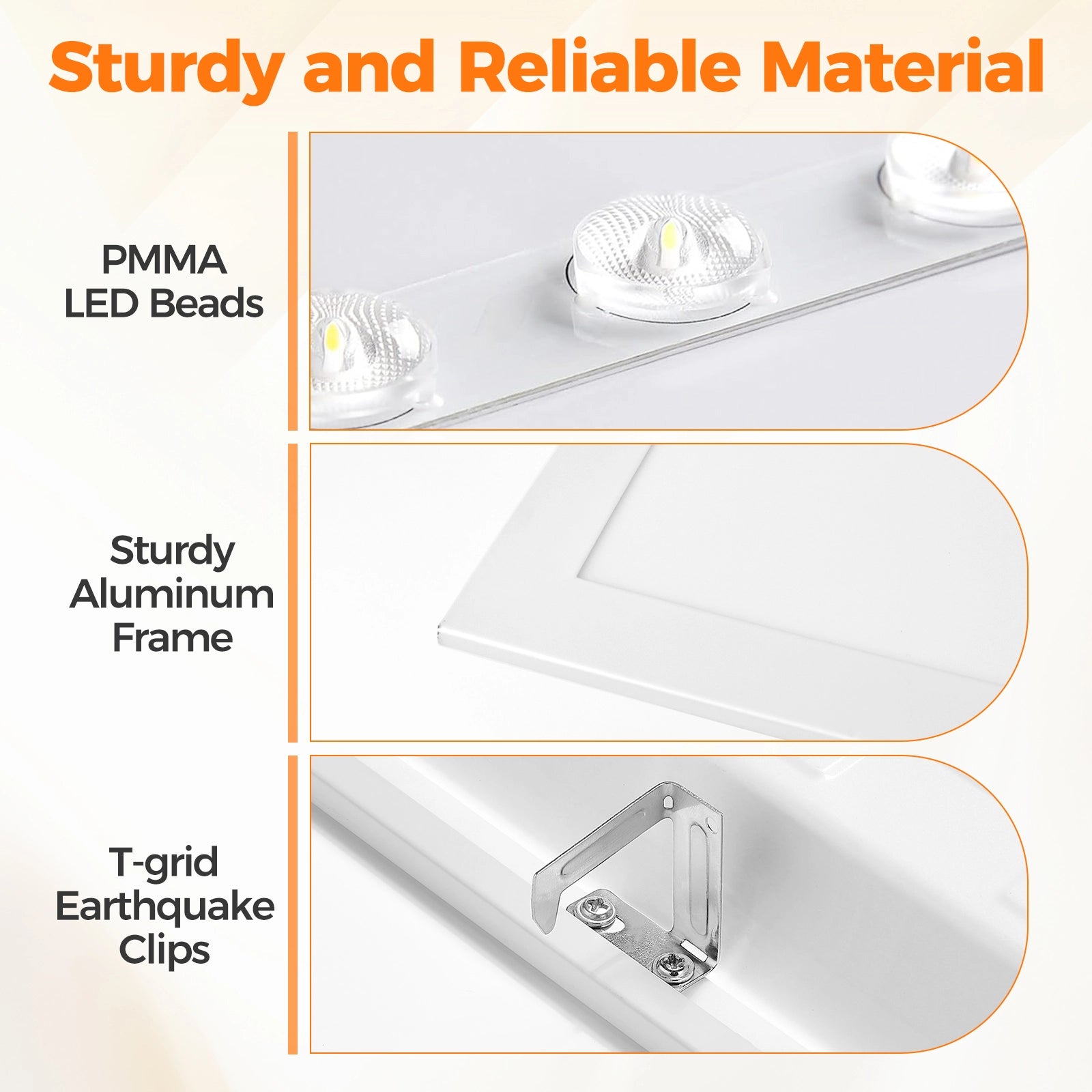 Panneau lumineux LED ComiLED 2x2, lot de 8