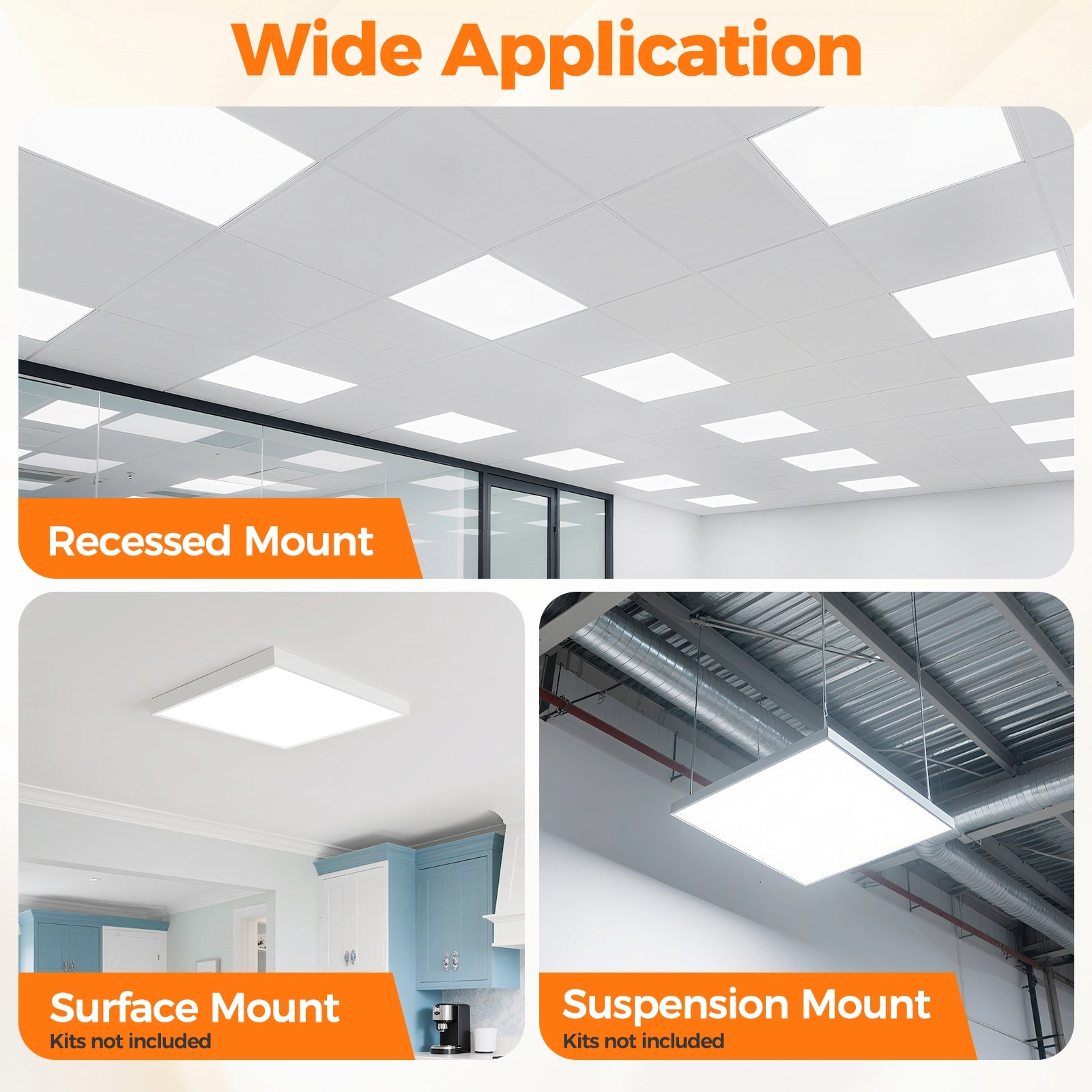 Panneau lumineux LED ComiLED 2x2, lot de 8