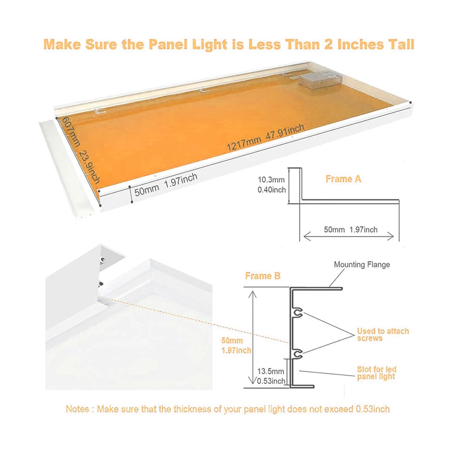 ComiLED 2x4 Surface Mount Kit (6-pack)