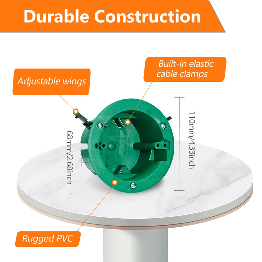ComiLED Round Electrical Box Old Work 12-Pack
