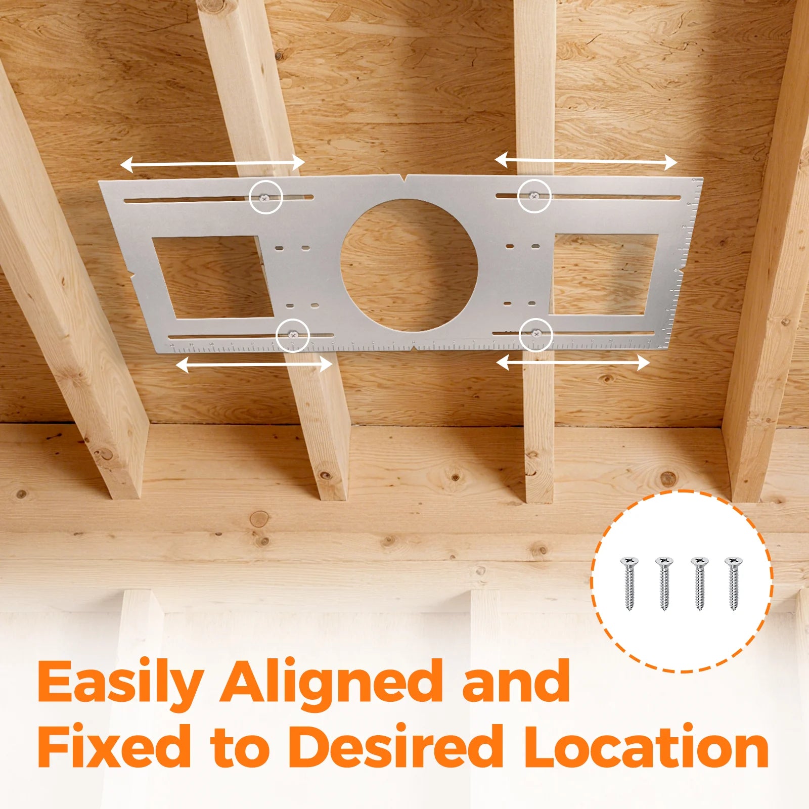 ComiLED New Construction Mounting Plate for 6 Inch LED Wafer Recessed Lights-12 Pack