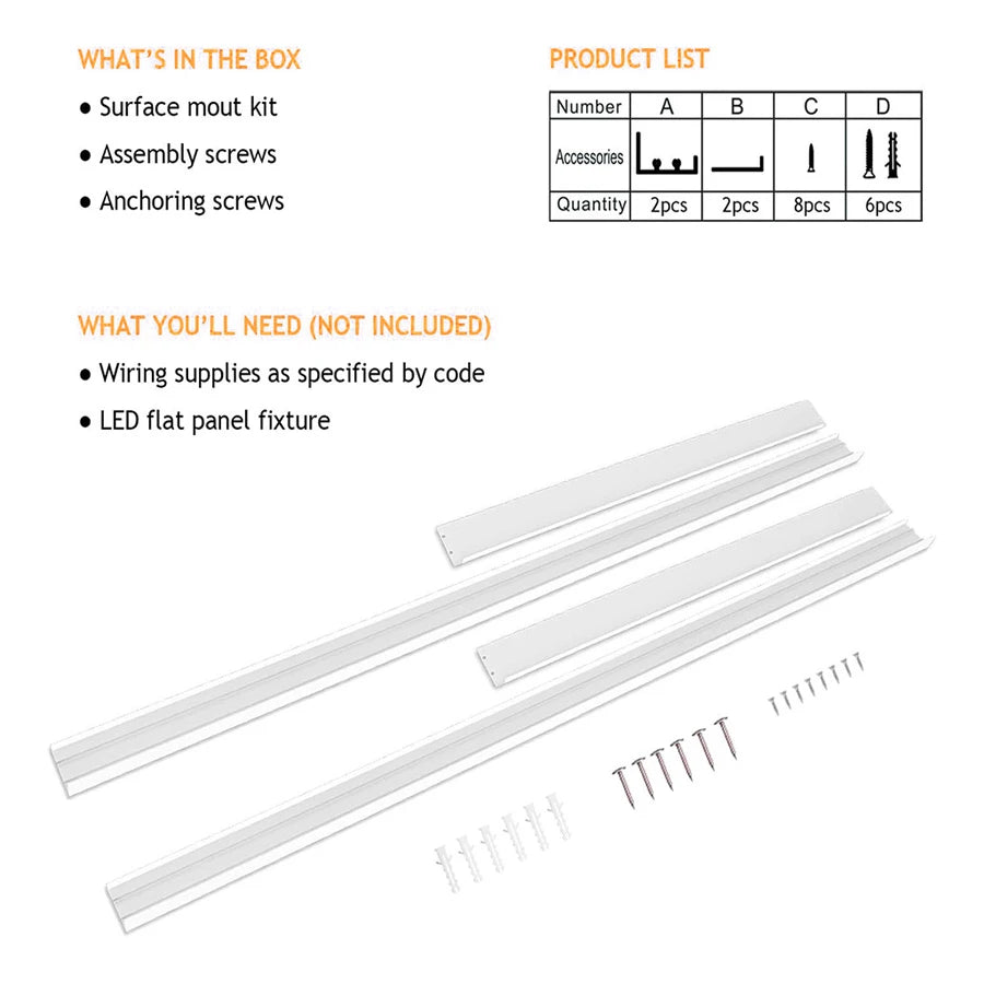 ComiLED 2x4 Surface Mount Kit (6-pack)