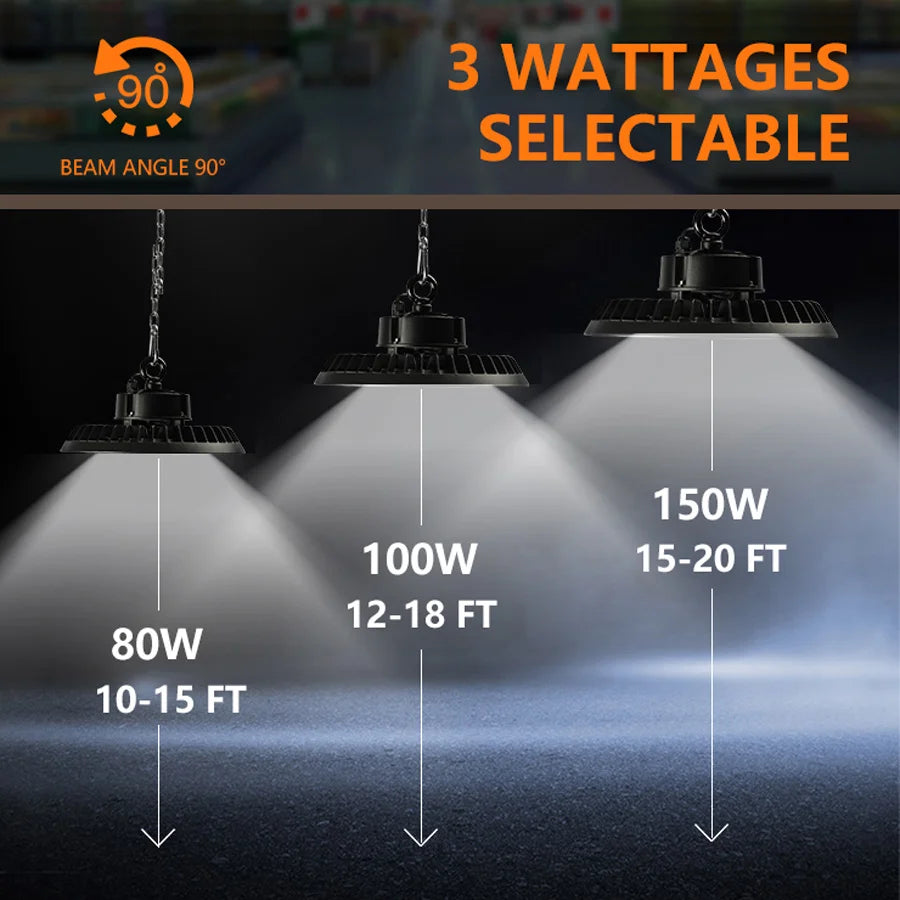 ComiLED UFO LED High Bay Light,150W/100W/80W