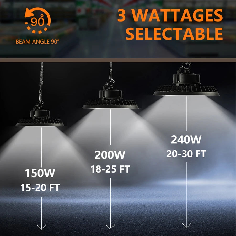 ComiLED UFO LED High Bay Light,240W/200W/150W