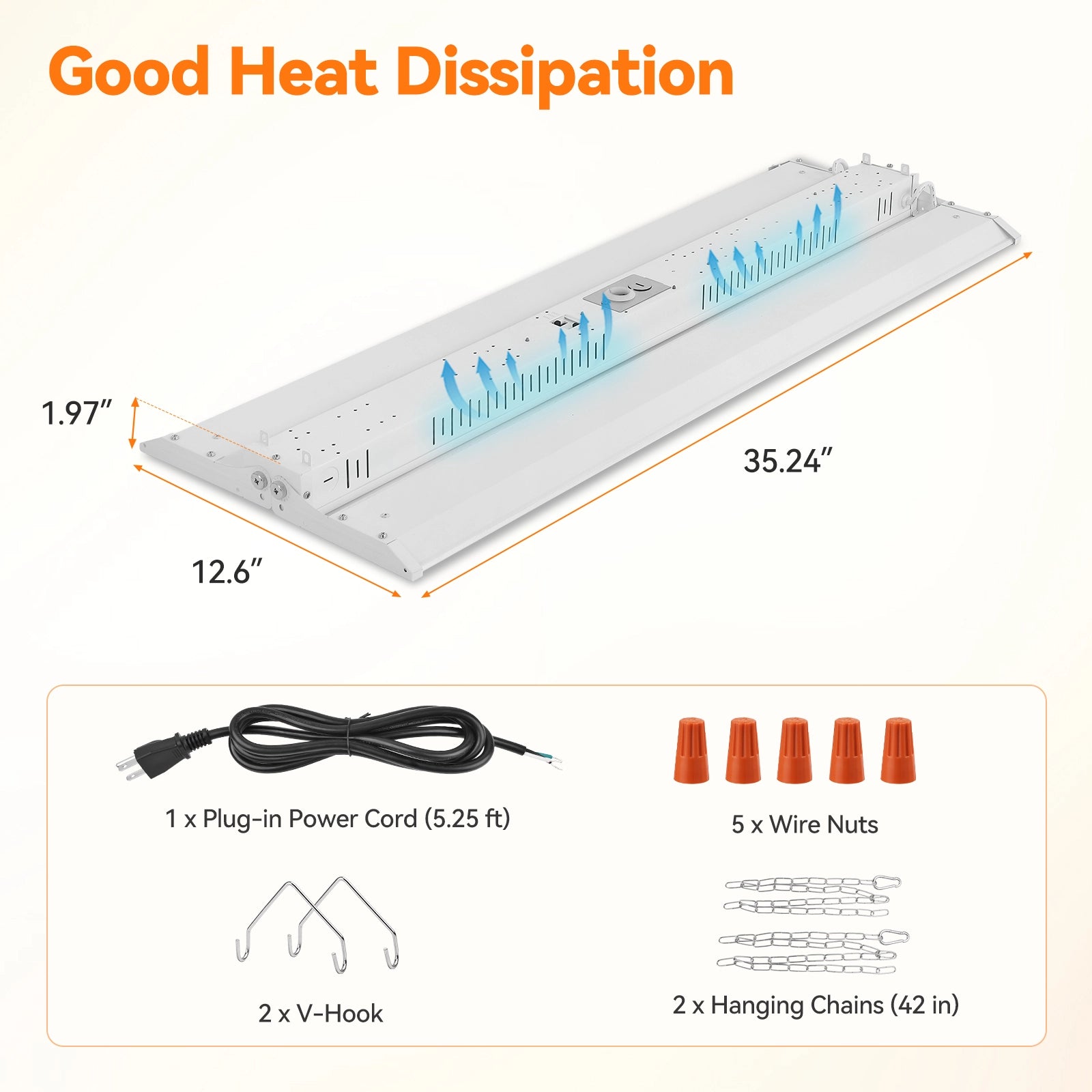 ComiLED 3CCT Linear High Bay 300W/250W/200W 2-Pack