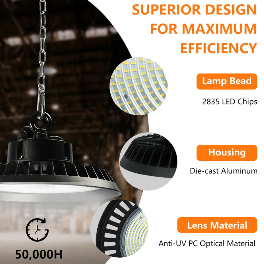 ComiLED UFO LED High Bay Light,150W/100W/80W