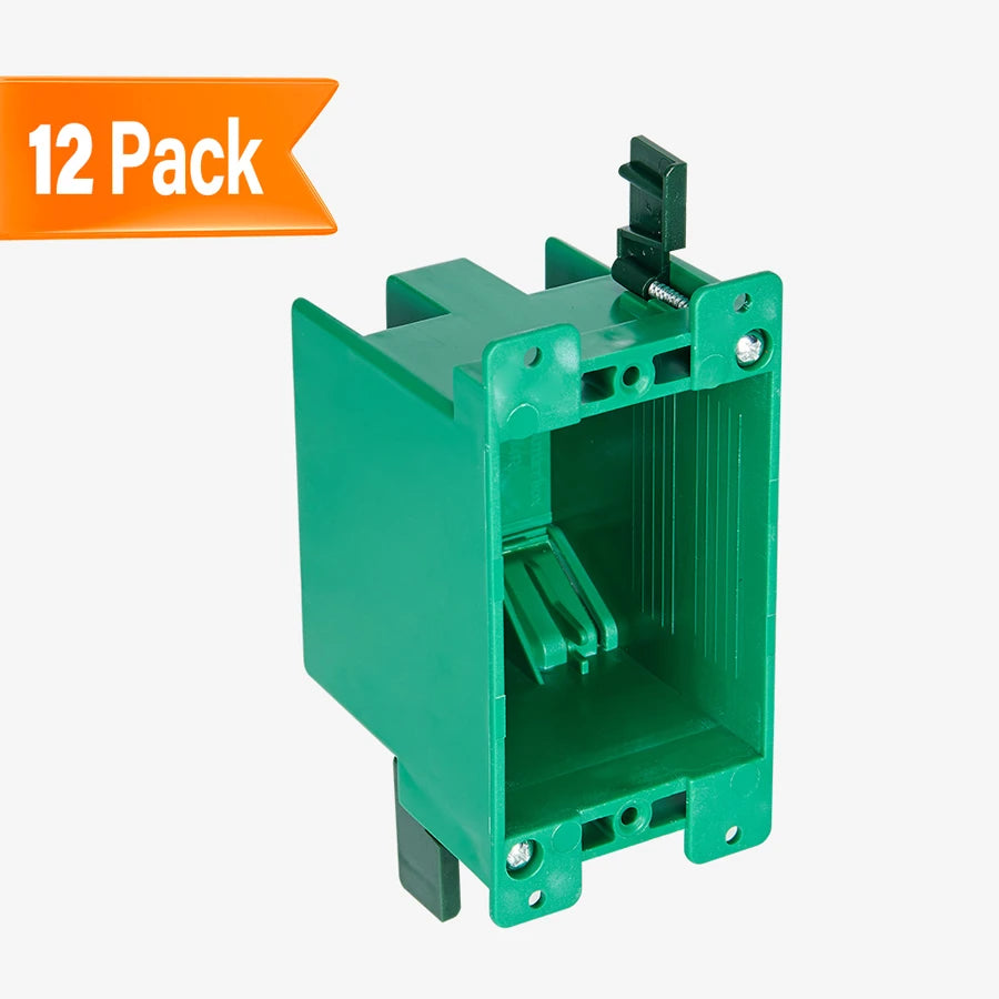 ComiLED Old Work Electrical Outlet Box 1 Gang 12-Pack