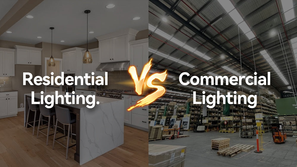 Commercial Lighting vs Residential Lighting