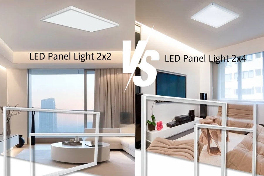 LED Panel Light 2x2 vs LED Panel Light 2x4