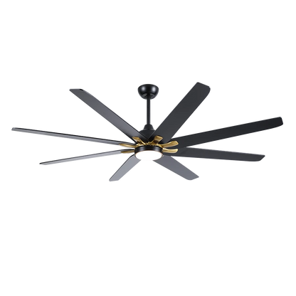 ComiLED 72 Inch Ceiling Fan with Light and Remote