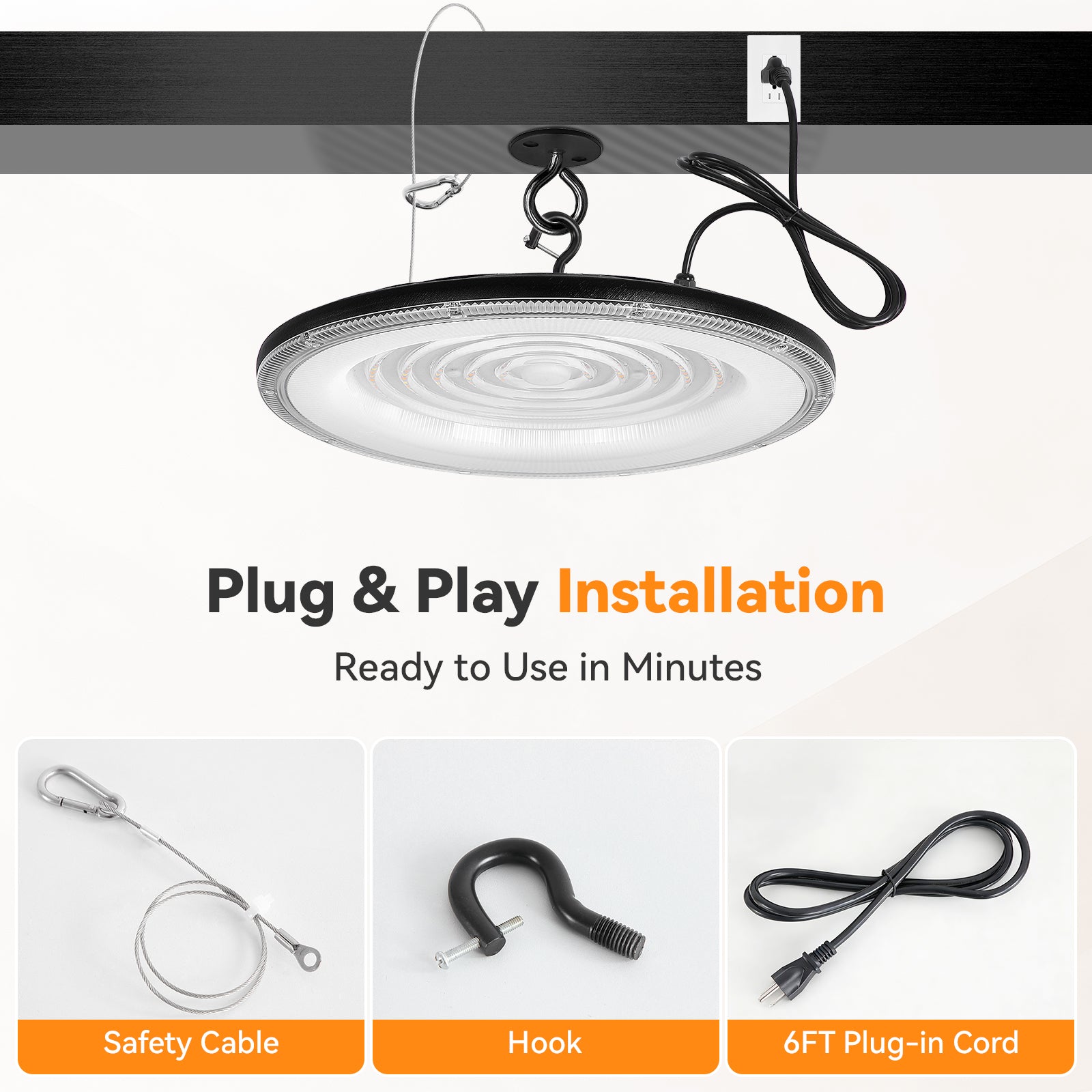 ComiLED 3CCT UFO High Bay 150W/120W/80W 2-Pack