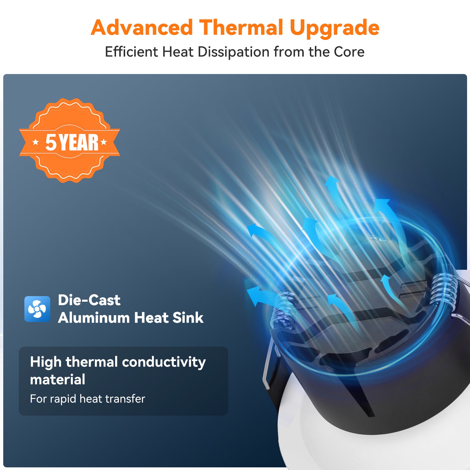 ComiLED 6/12pack Gold 4 Inch Recessed Lights, Anti-Glare COB Canless Ceiling Spotlight, 5CCT Selectable 2700K-6000K, 130lm/W, RA95 Small Exterior Soffit Lights, 16W, Dimmable, ETL, IP44 Damp Rated