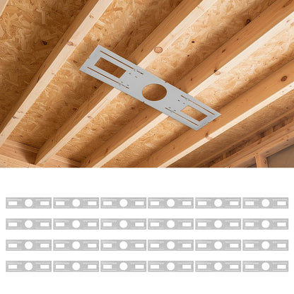 ComiLED New Construction Mounting Plate for 4 Inch LED Wafer Recessed Lights-12 Pack