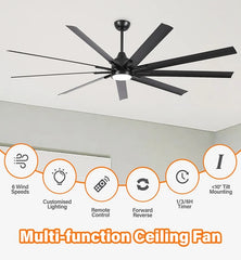 Wholesale Large 84 Inch Ceiling fan with Light & Remote