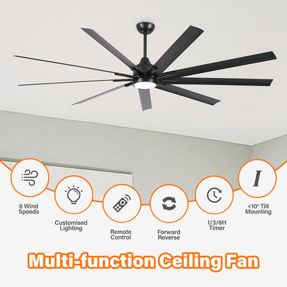 ComiLED Large 84 Inch Ceiling fan with Light & Remote