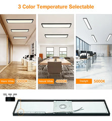 Wholesale 1x4 LED Flat Panel Light Surface Mount, Triac Dimmabl, Black