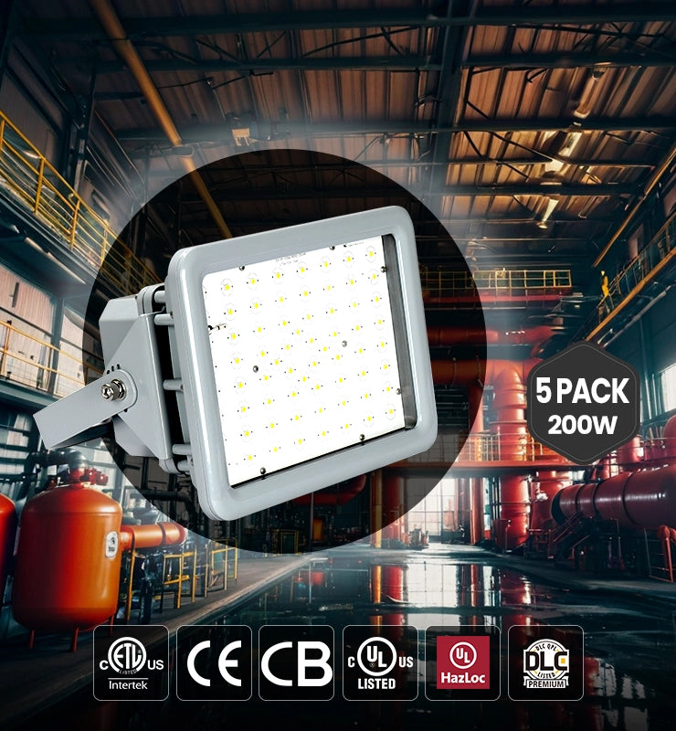 Wholesale 200W Square LED Explosion Proof Light, Class I Division 2 28000LM