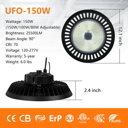 ComiLED UFO LED High Bay Light，150W/100W/80W