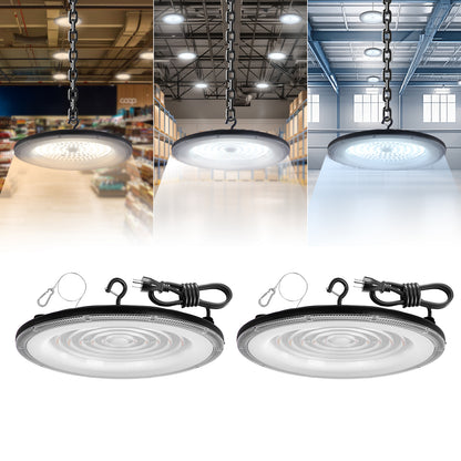 ComiLED 3CCT UFO High Bay 150W/120W/80W 2-Pack