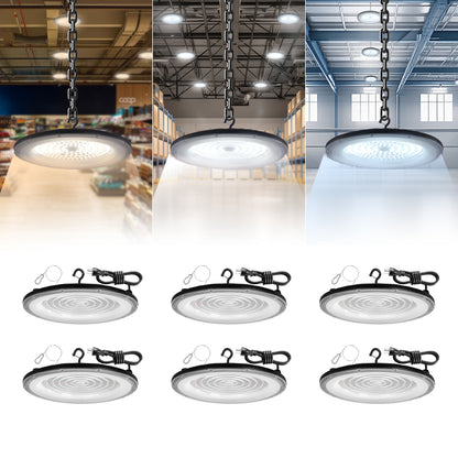 ComiLED 3CCT UFO High Bay 150W/120W/80W 2-Pack