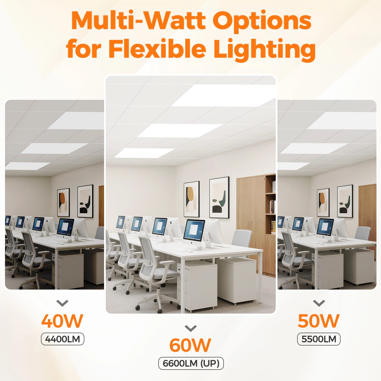 ComiLED 2x4 4CCT LED Flat Panel Light 6-Pack