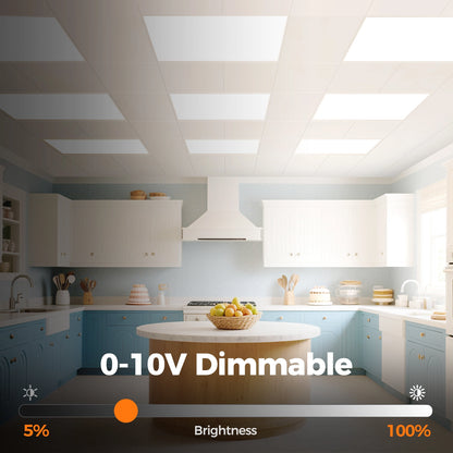 Lot de 6 panneaux lumineux plats à LED ComiLED 2x4