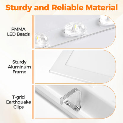 Panneau lumineux LED ComiLED 2x2, lot de 8