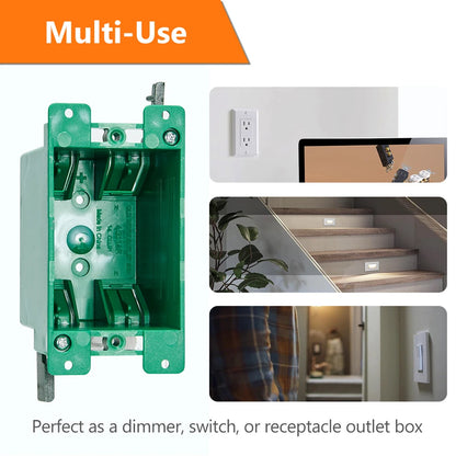 ComiLED Old Work  Electrical Outlet Box 1 Gang 12-Pack