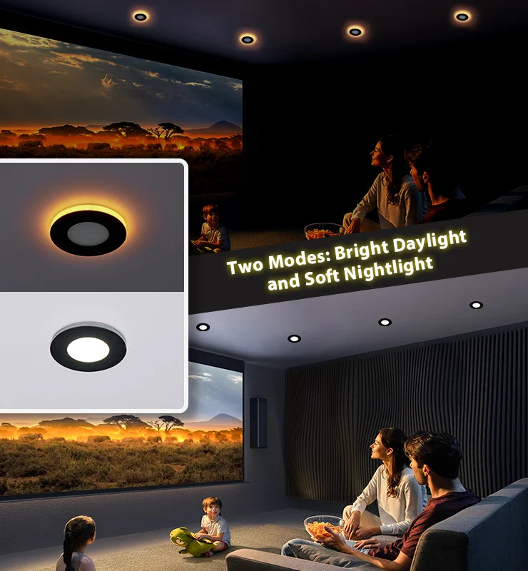 Wholesale 3 Inch Black Recessed Lighting with Night Light