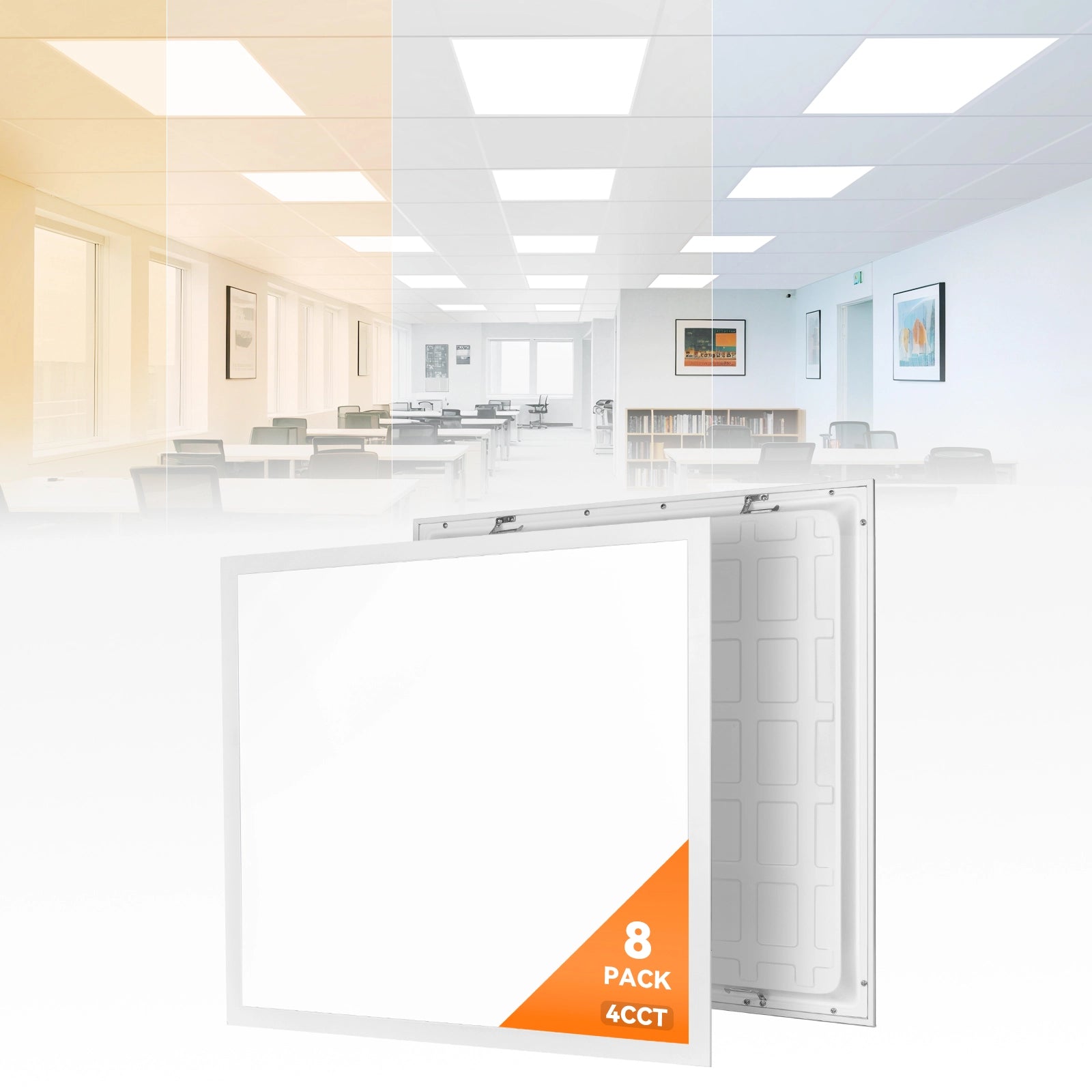 ComiLED 2x2 4CCT LED Panel Light 8-Pack