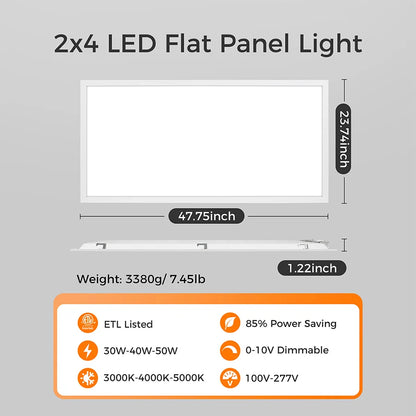 ComiLED 2x4 LED Flat Panel Light 6-Pack