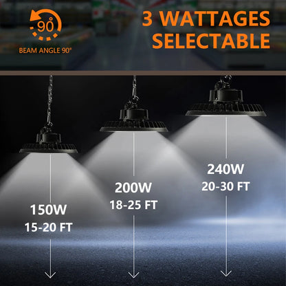 ComiLED UFO LED High Bay Light,240W/200W/150W