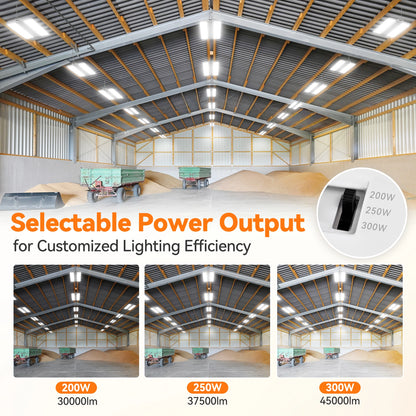 ComiLED 3CCT Linear High Bay 300W/250W/200W 2-Pack