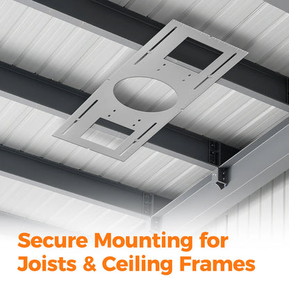 ComiLED New Construction Mounting Plate for 6 Inch LED Wafer Recessed Lights-12 Pack