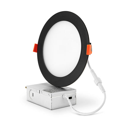 ComiLED 6 Inch Black Canless Recessed lighting  12-Pack