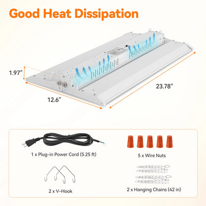 ComiLED 3CCT Linear High Bay 200W/150W/100W 2-Pack