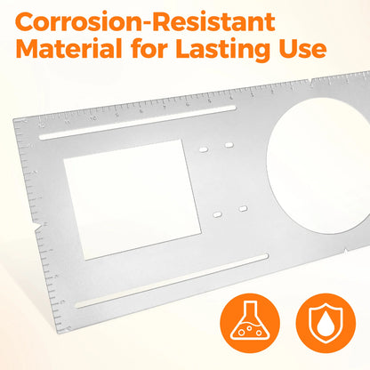 ComiLED New Construction Mounting Plate for 6 Inch LED Wafer Recessed Lights-12 Pack