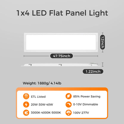 ComiLED 1x4 LED Panel Light 4-Pack