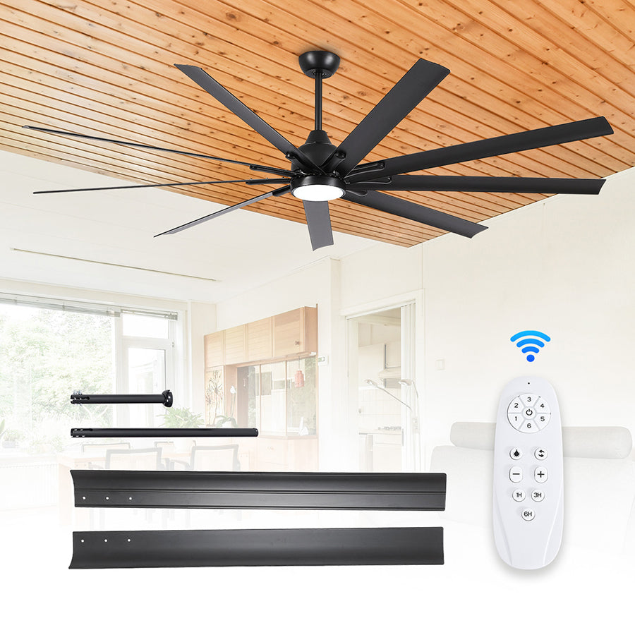 ComiLED Large 84 Inch Ceiling fan with Light & Remote