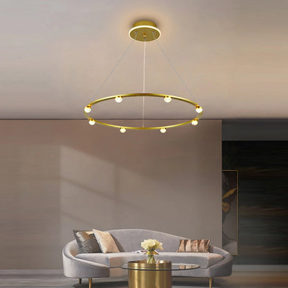 ComiLED Gold Modern Chandelier