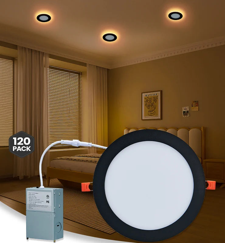 Wholesale 8 Inch Black Recessed Lighting with Night Light