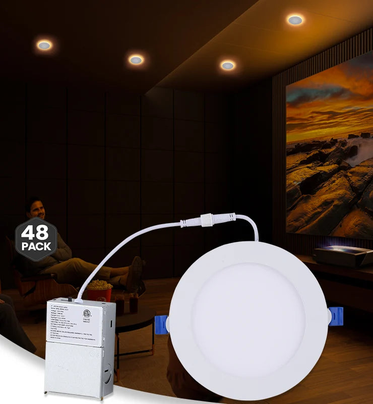 Wholesale 6 Inch White Recessed Light with Night Light