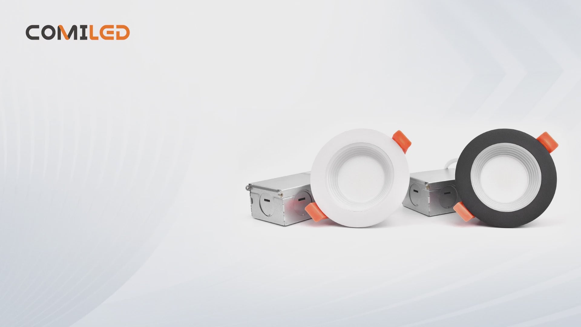 ComiLED 3 Inch White Anti-Glare Recessed LED Downlight with Night Light-2 Pack