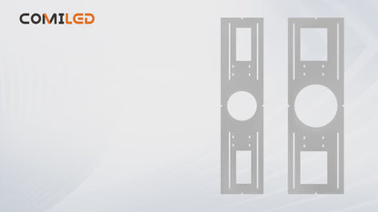 ComiLED New Construction Mounting Plate for 6 Inch LED Wafer Recessed Lights-12 Pack